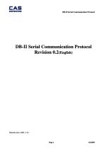 DB-II Serial Communication Protocol